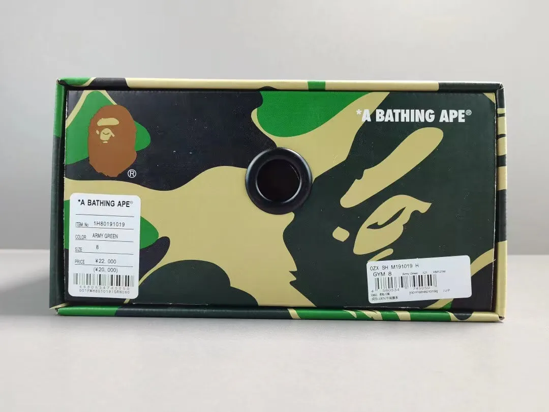 A Bathing Ape Bape SK8 Sta Army Green Dark Blue