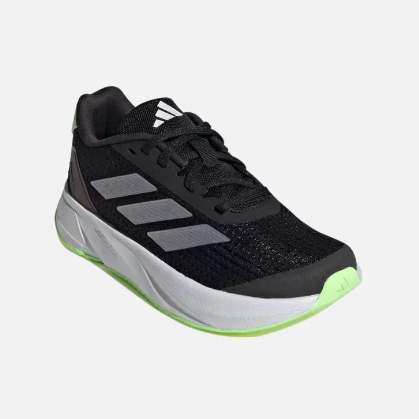 Adidas Duramo SL Kids Unisex Sneakers (Ages 4-7) - Core Black/Zero Metallic/Green Spark - Lightweight Athletic Footwear for Active Children