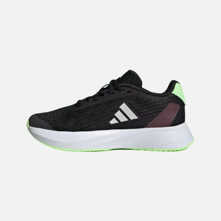 Adidas Duramo SL Kids Unisex Sneakers (Ages 4-7) - Core Black/Zero Metallic/Green Spark - Lightweight Athletic Footwear for Active Children