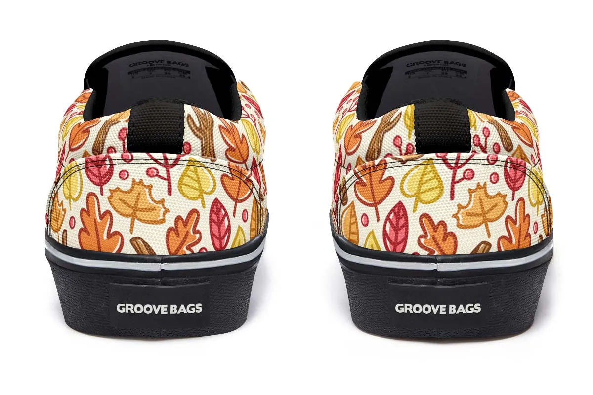 Adorable Autumn Pattern Slip-On Shoes