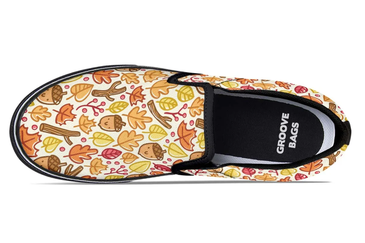 Adorable Autumn Pattern Slip-On Shoes