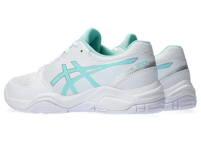 Asics Kid's Gel Netburner 20 GS - White/Illuminate Mint