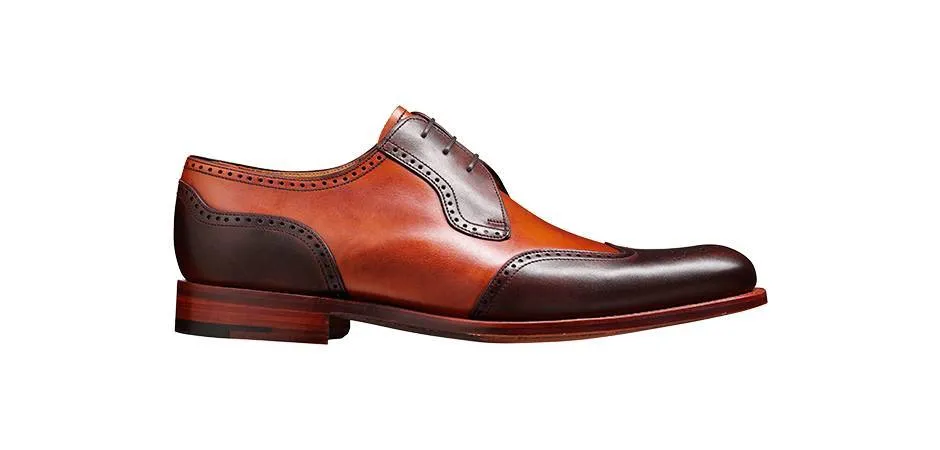 Barker Weymouth Derby Wingtip - Walnut & Rosewood Calf