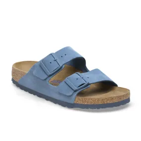 Birkenstock Women's Arizona Soft Footbed Suede Leather Blue