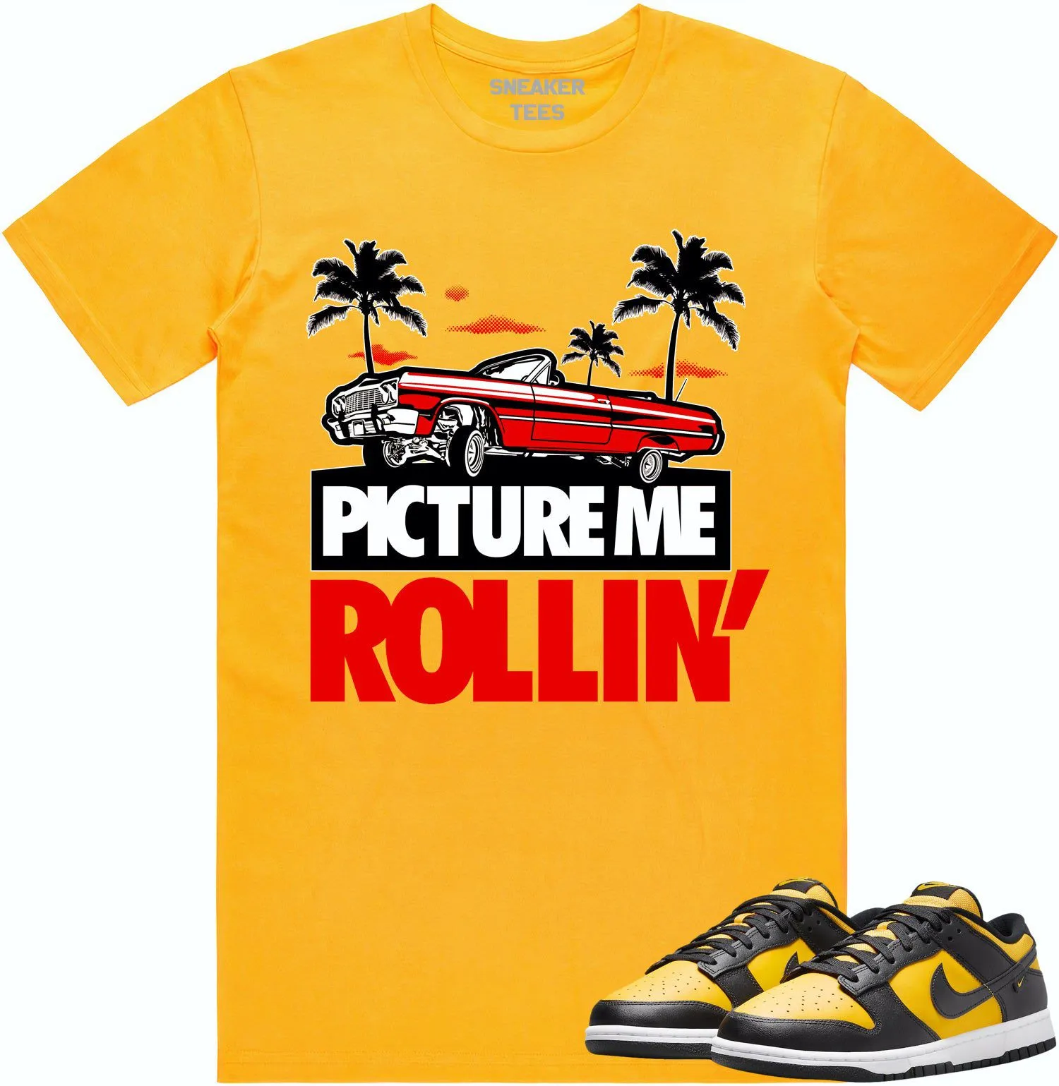 Black University Gold Dunks Shirt to Match - RED PMR