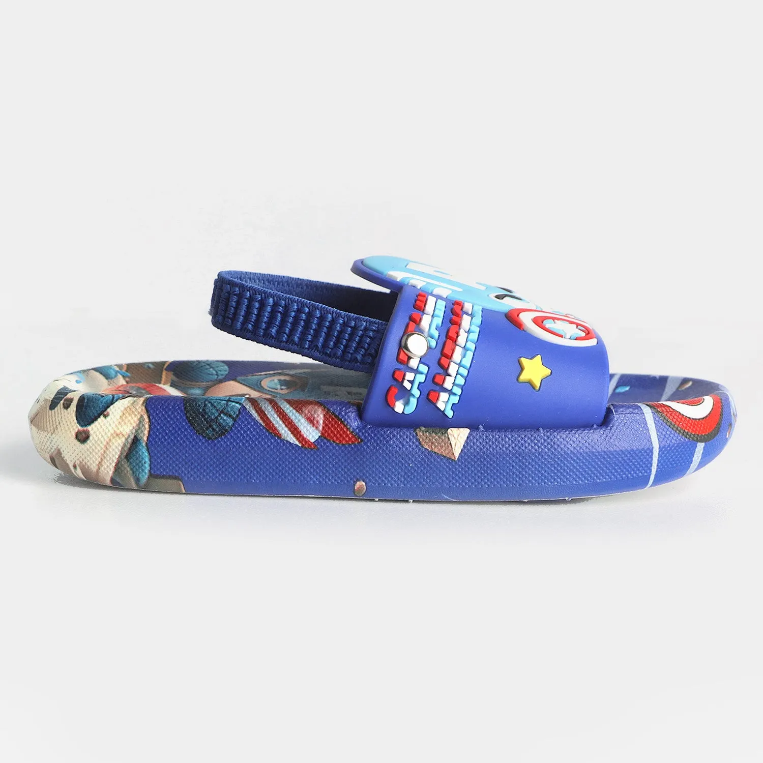 CHARACTER BOYS SLIPPERS -BLUE