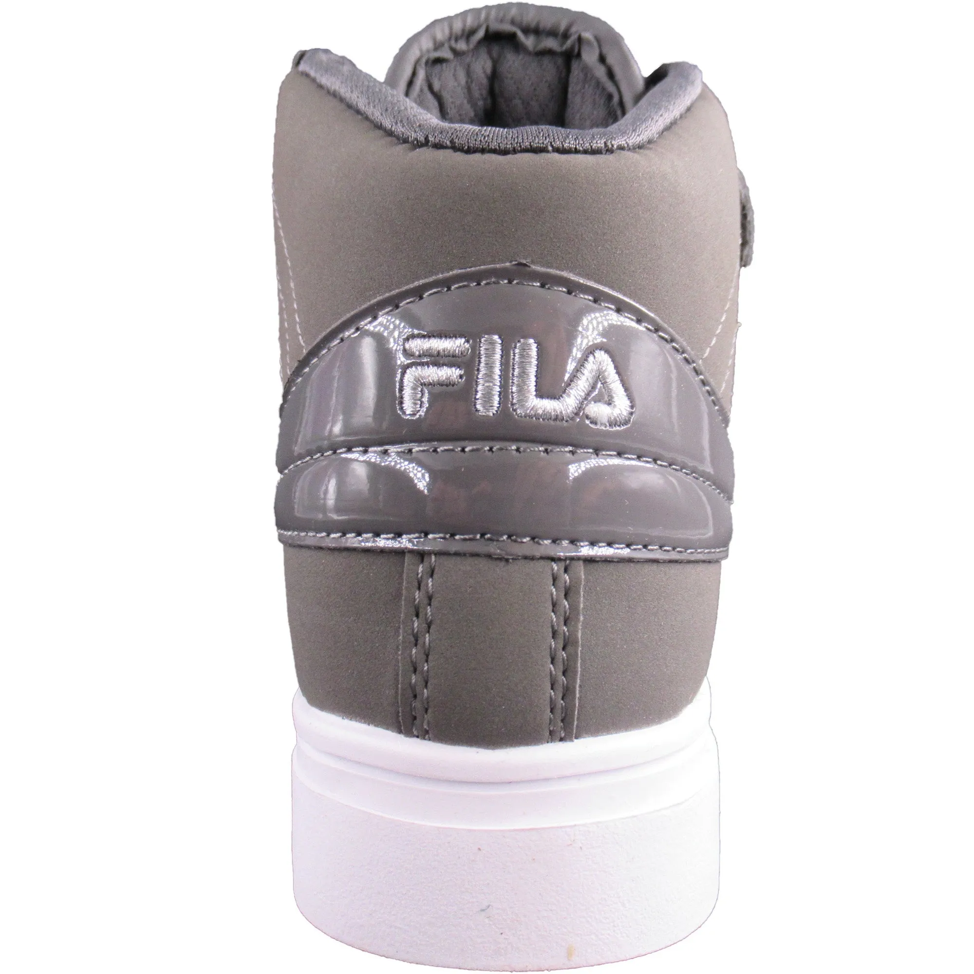 Fila Men's Vulc 13 Mid Plus Pewter Silver White Casual Shoes