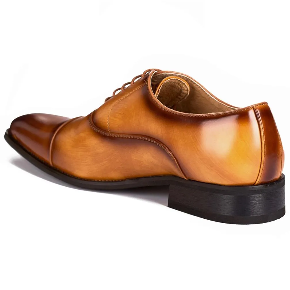 Gino Vitale Lace-up Cap Toe Dress Shoes