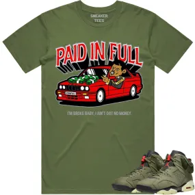 Jordan 6 Cactus Jack 6s Shirt to Match - RED PAID