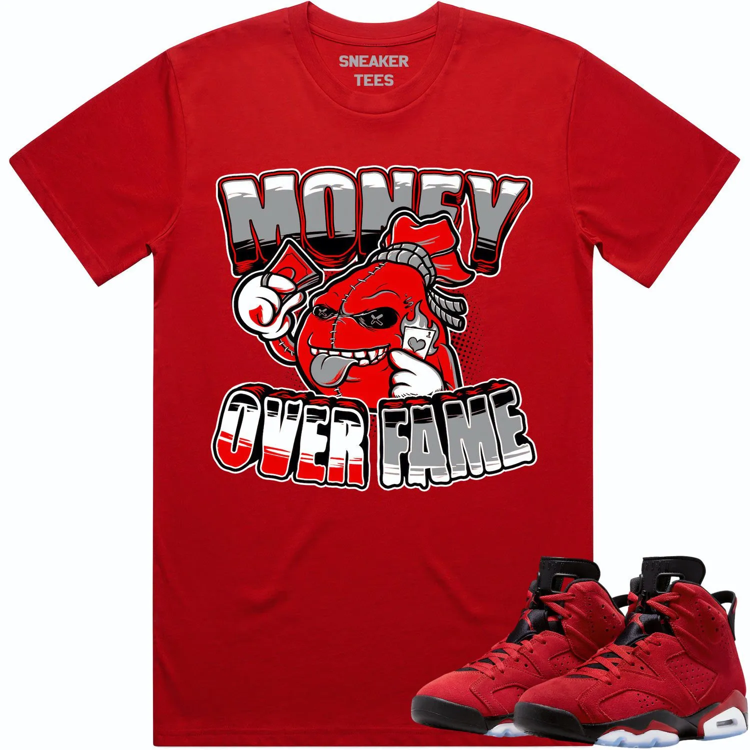 Jordan 6 Toro Bravo 6s Shirt to Match - RED MOF