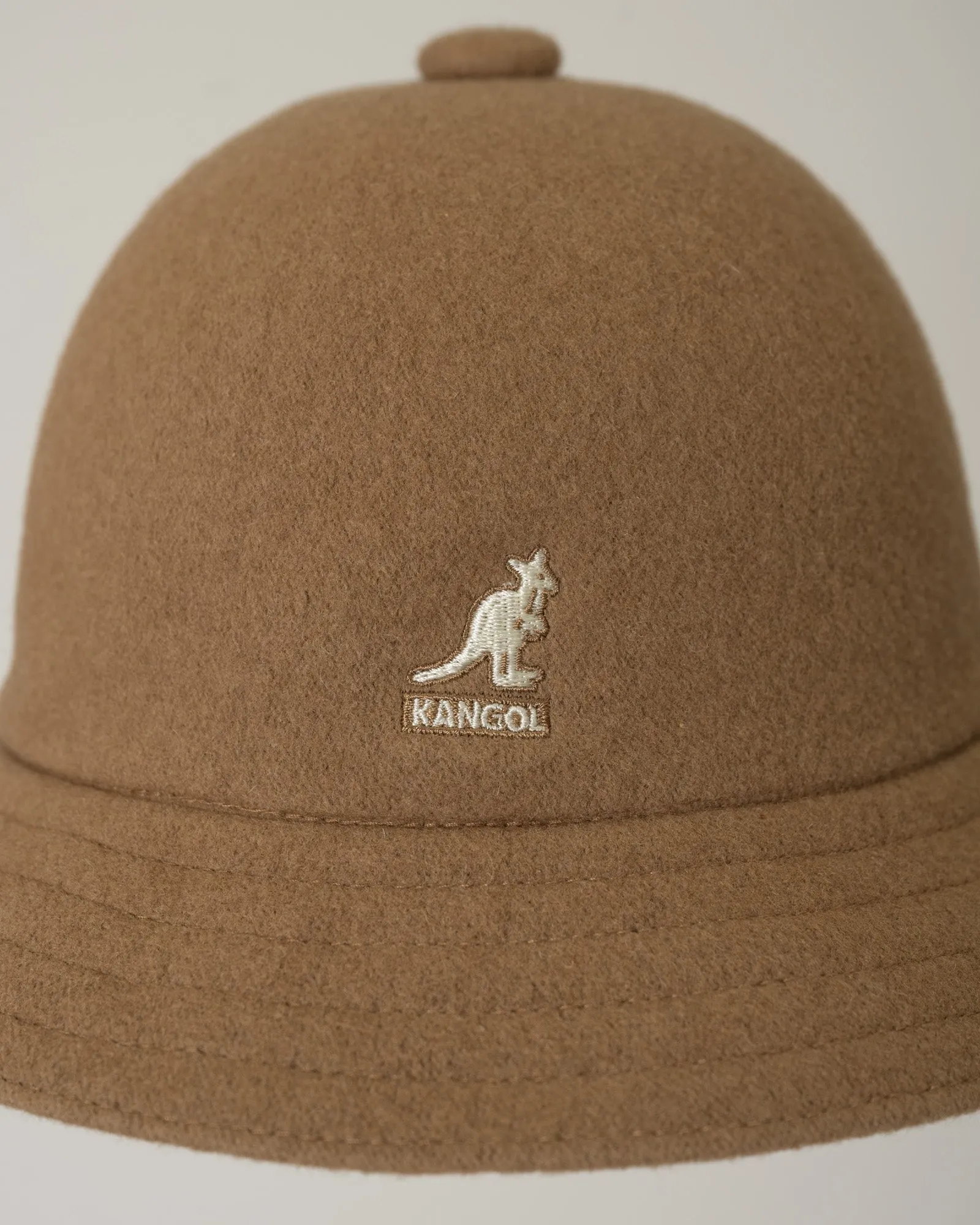 KANGOL Wool Casual Camel Bucket Hat