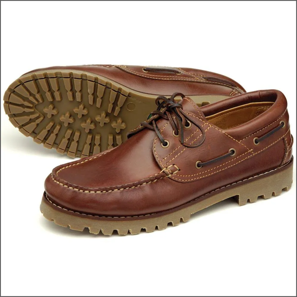 Loake 522 Brown Waxy Heavy Deck Shoe Size 8 *