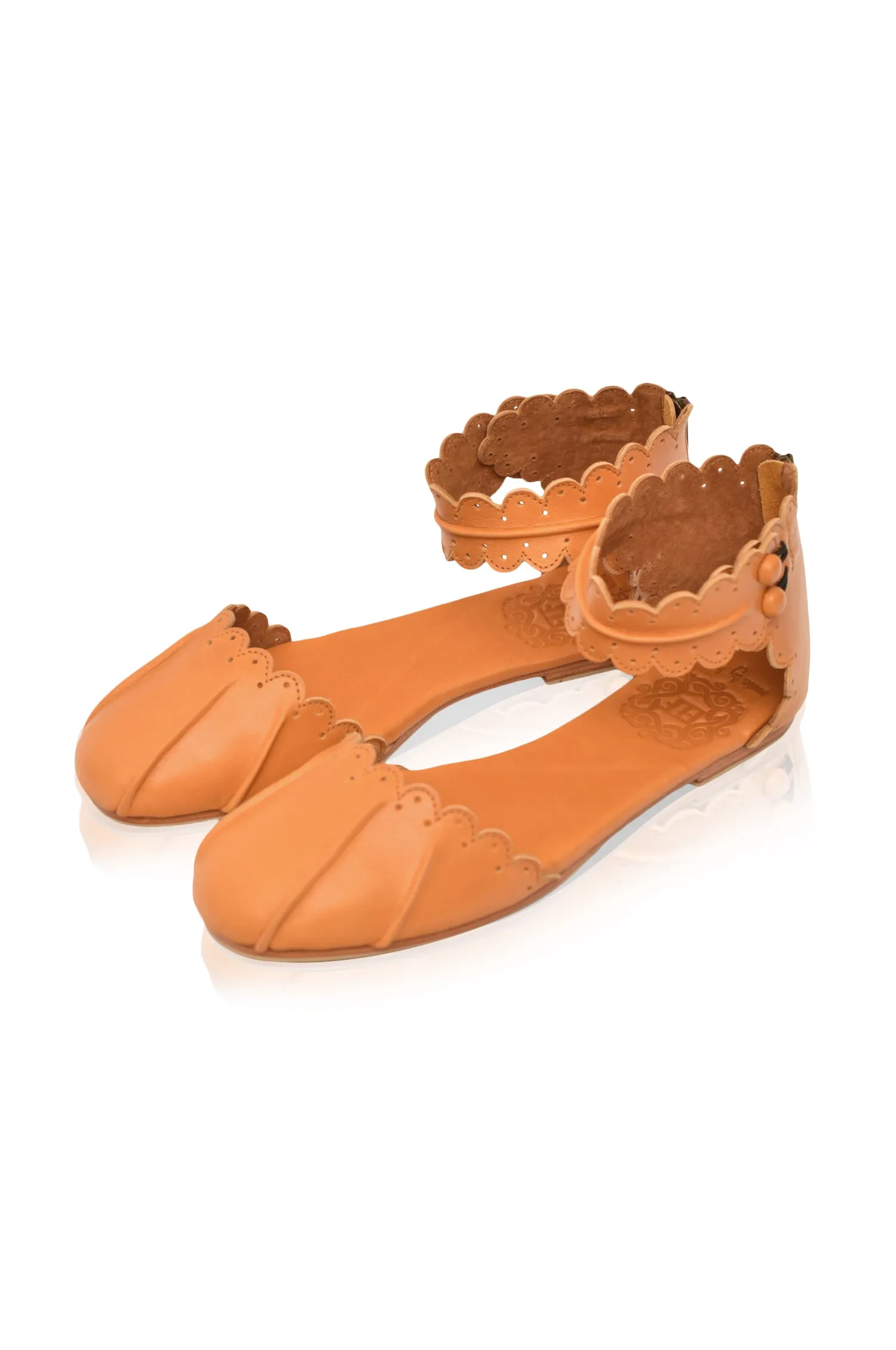 Love Bird Leather Flats