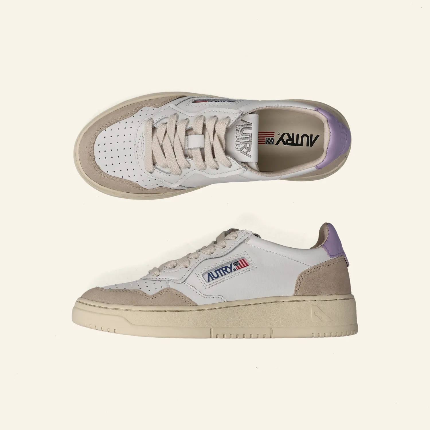 LOW SNEAKER 80's LS68 | Suede Lilac