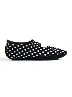 Mary Janes Black/White polka dots