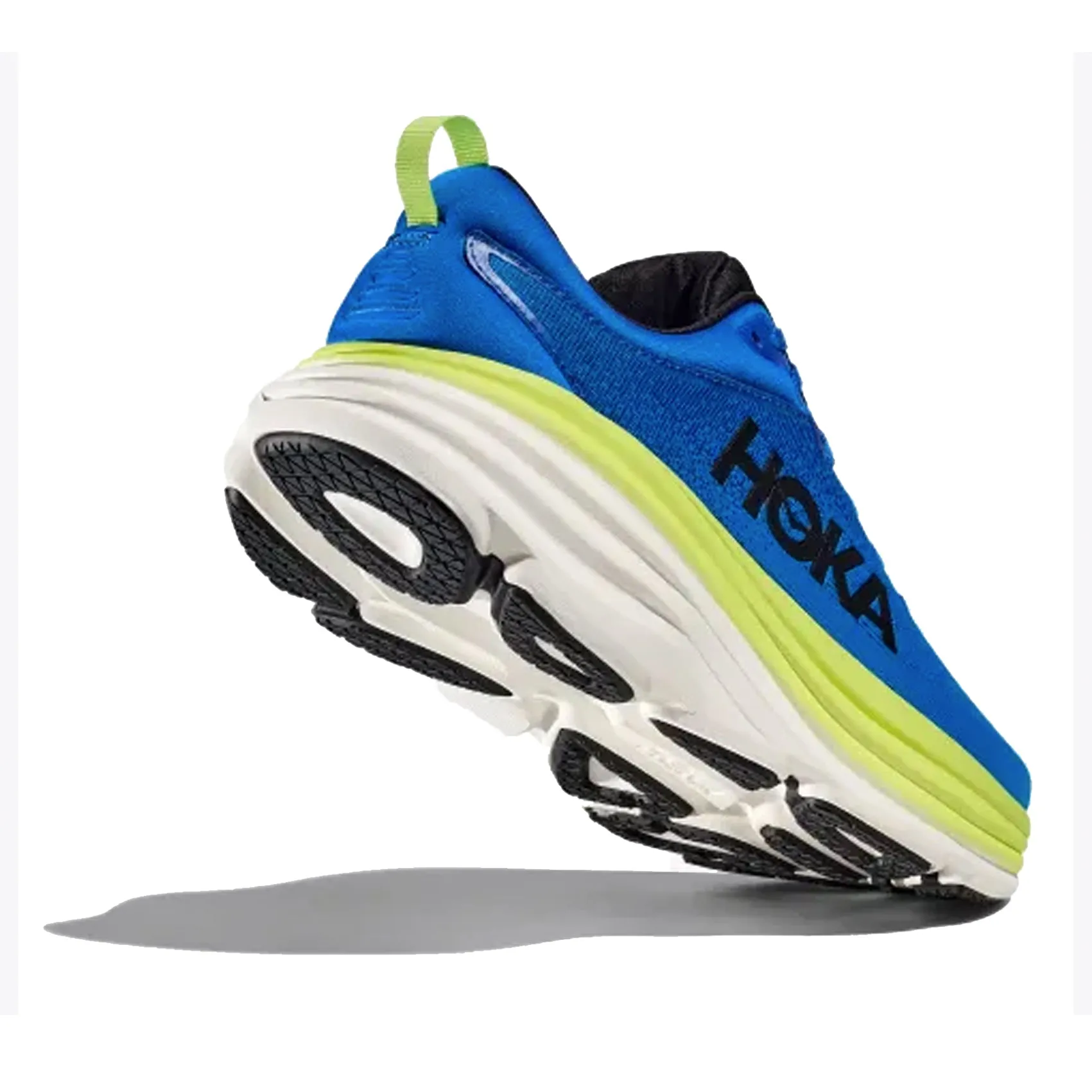 Mens HOKA Bondi 8 - Electric Cobalt / Lettuce