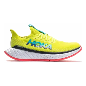 Men's Hoka One One Carbon X 3, Evening Primrose/Scuba Blue, 11 D Medium