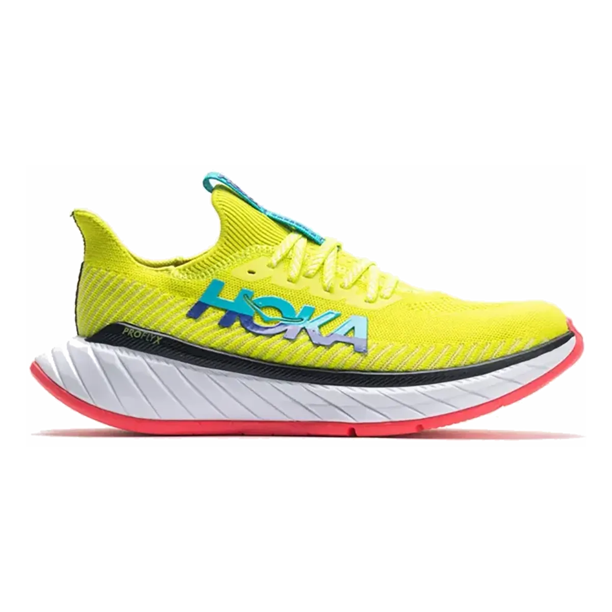 Men's Hoka One One Carbon X 3, Evening Primrose/Scuba Blue, 11 D Medium