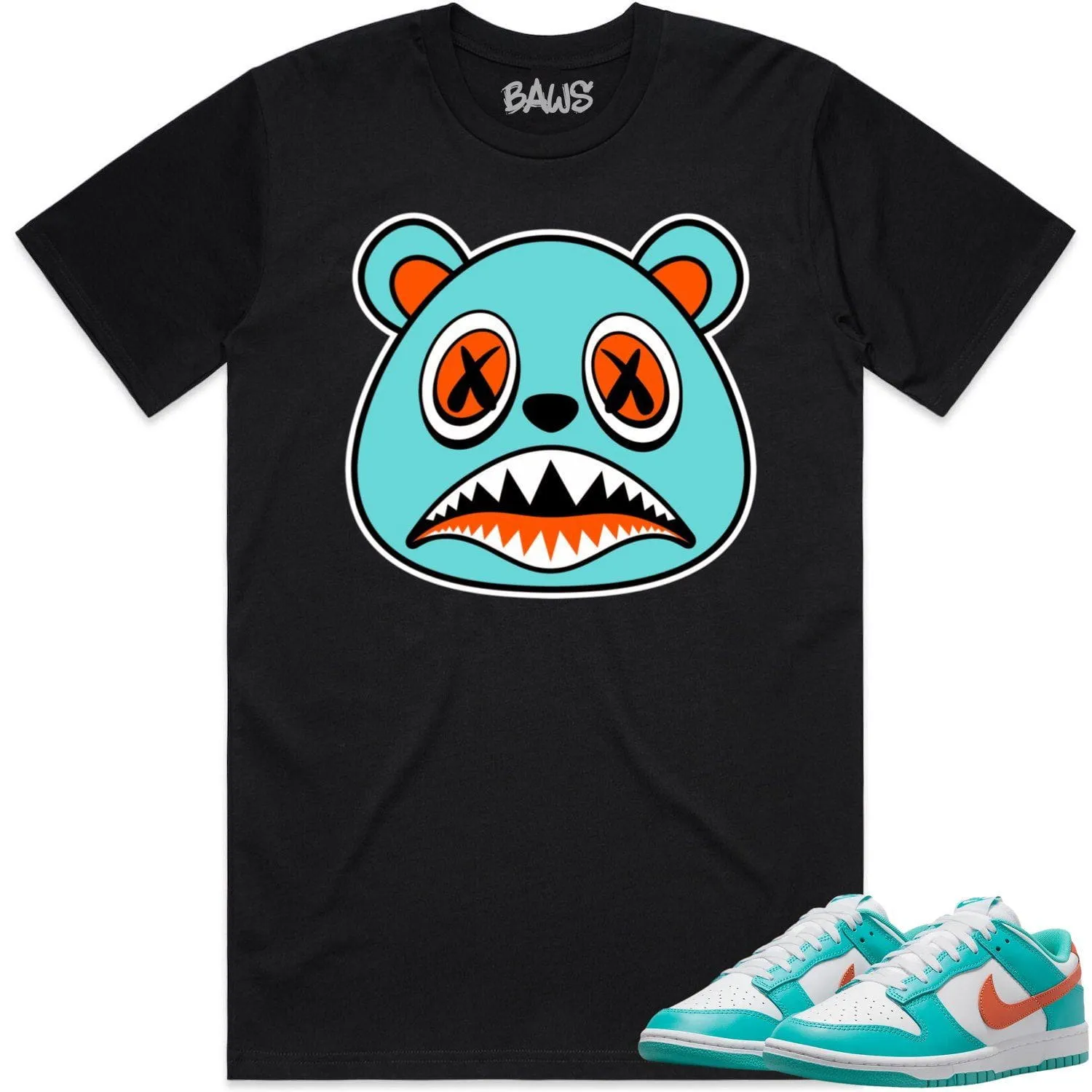 Miami Dunks Dolphins Shirt to Match - MIAMI BAWS BEAR