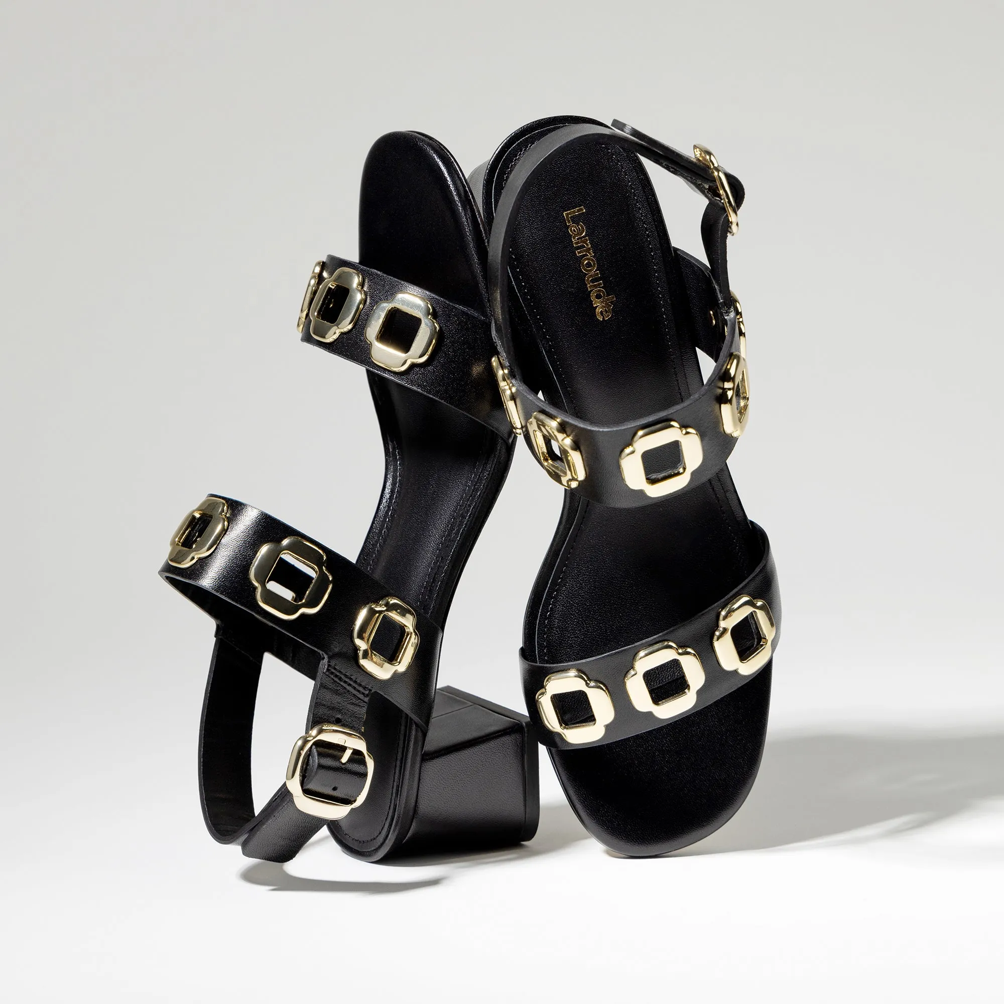 Milan Sandal In Black Leather