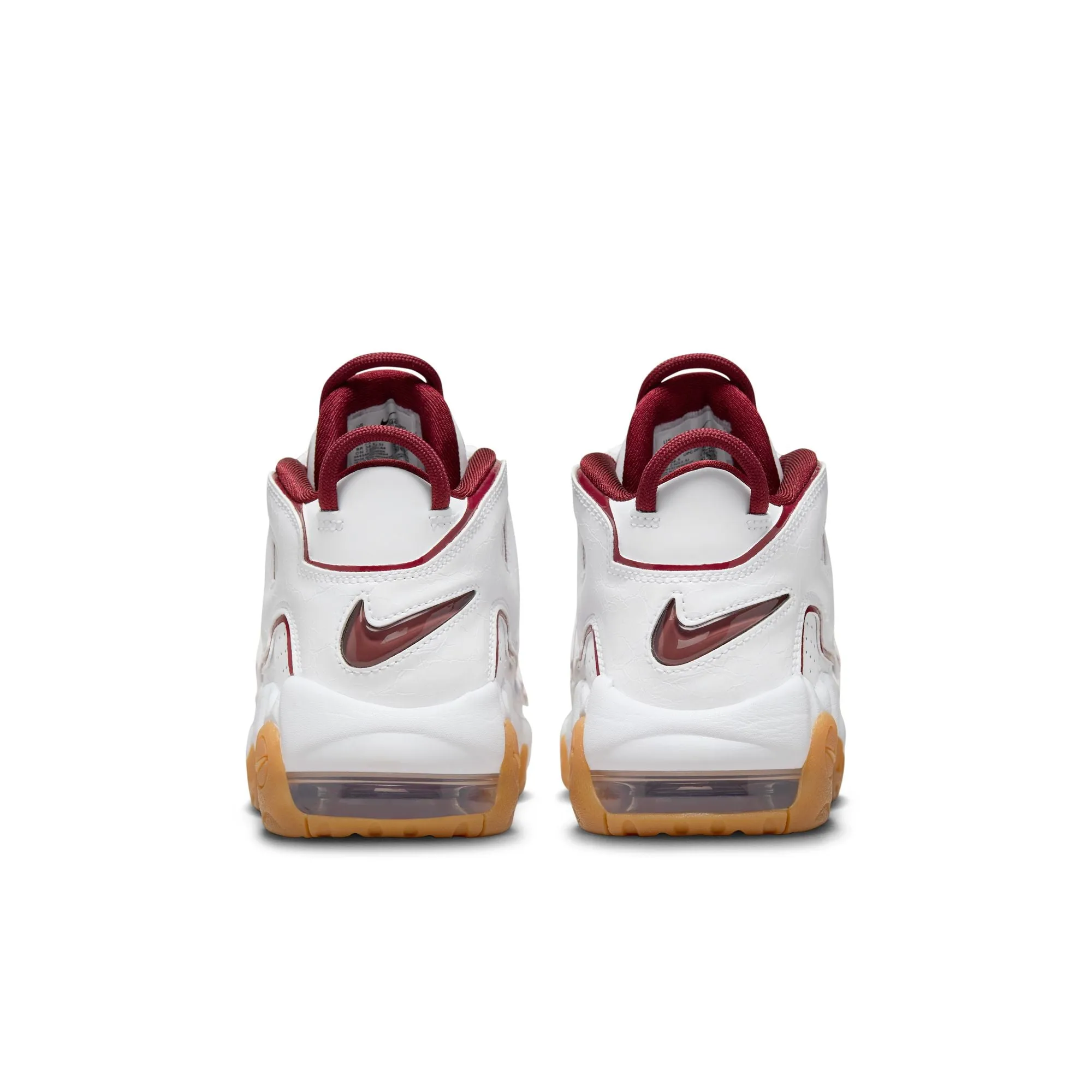 Nike Air More Uptempo GS (White/Team Red/Gum Light Brown)