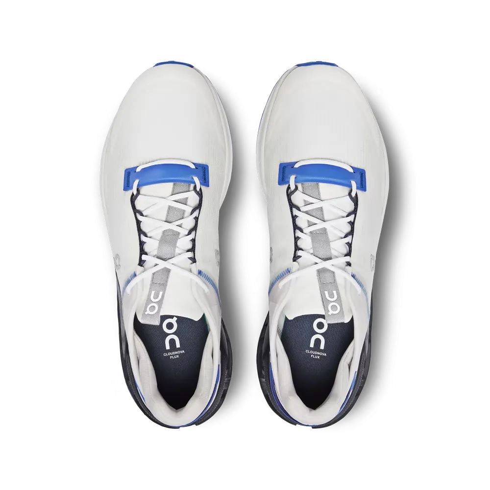 On Running Men's Cloudnova Flux Shoes - Undyed-White / Cobalt