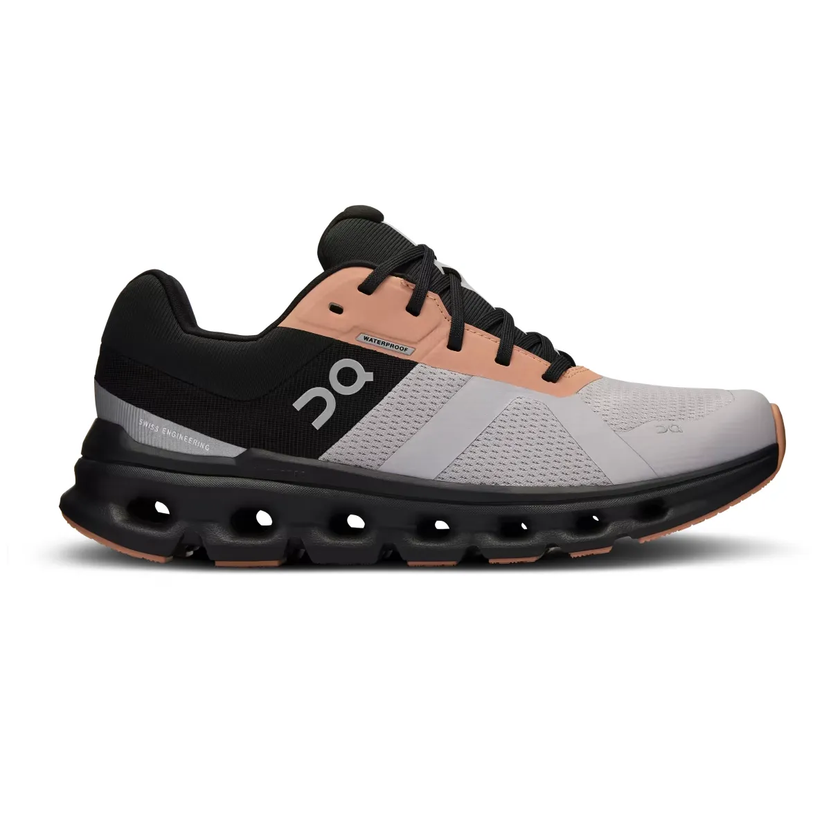 On Running Women's Cloudrunner Waterproof Shoes - Fade / Black