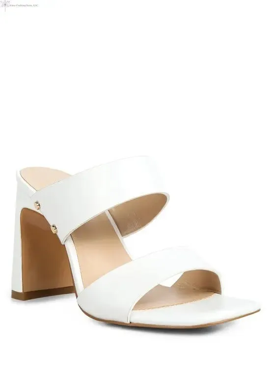 Open Toe Shoes Slim-block Heels