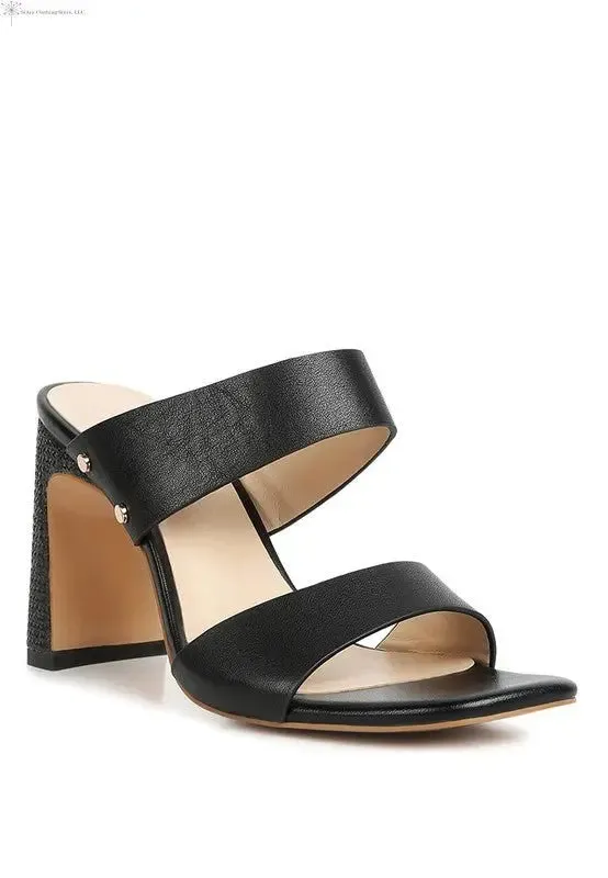 Open Toe Shoes Slim-block Heels