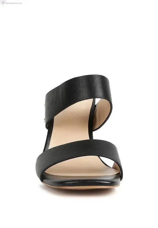 Open Toe Shoes Slim-block Heels