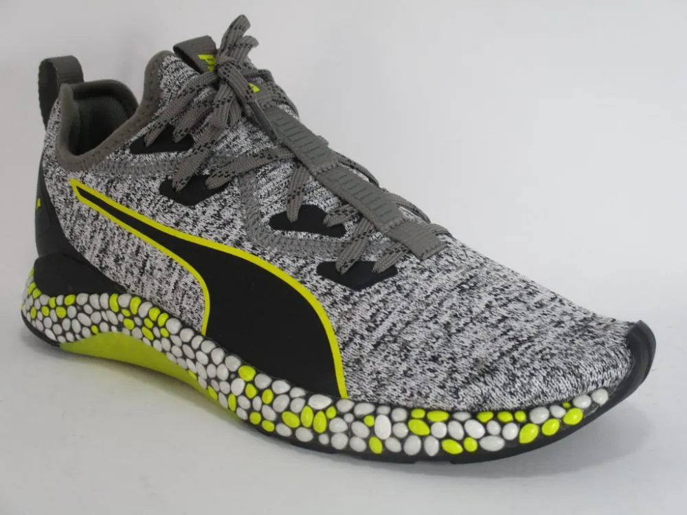 Puma Hybrid Runner men's sneakers shoe 191111 11 black white yellow