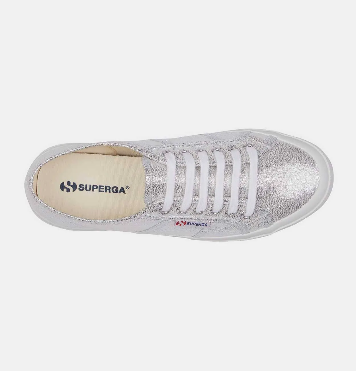 Superga 2750 Lamew Shoes in Grey Silver