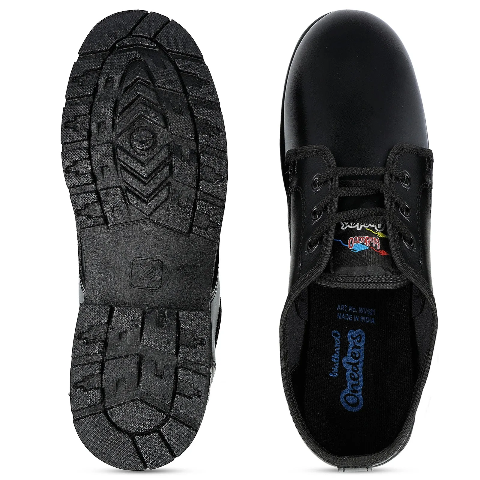 Walkaroo Boys School Shoes - WV521 Black