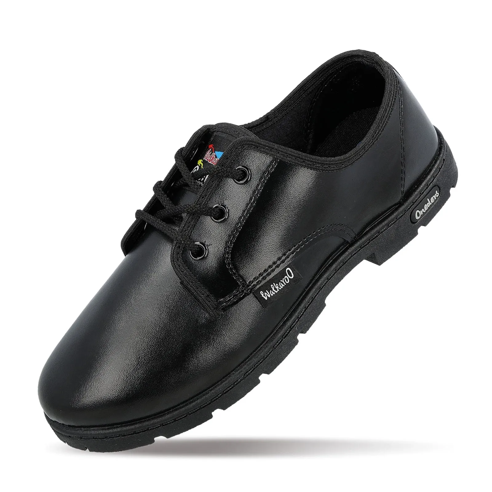 Walkaroo Boys School Shoes - WV521 Black