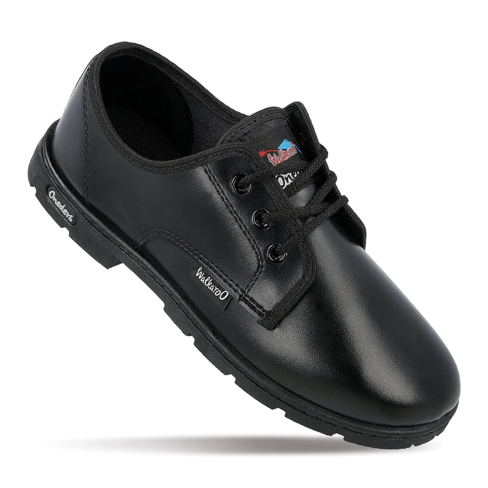 Walkaroo Boys School Shoes - WV521 Black