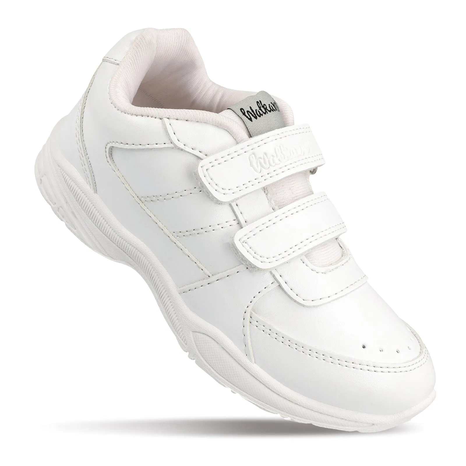 Walkaroo Kids School Shoes - 570 White